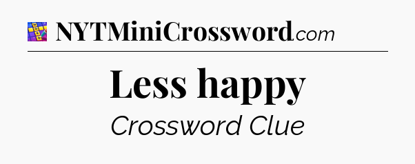 Less happy Codycross