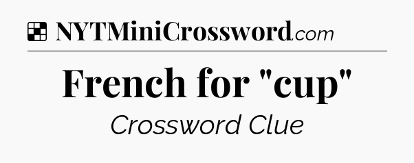 Solution: French for 