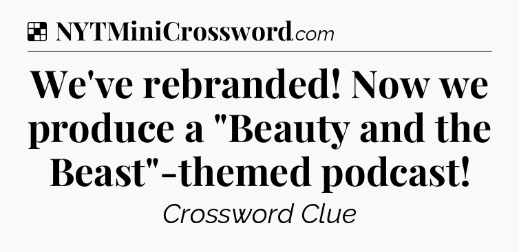 Solution: We've rebranded! Now we produce a 