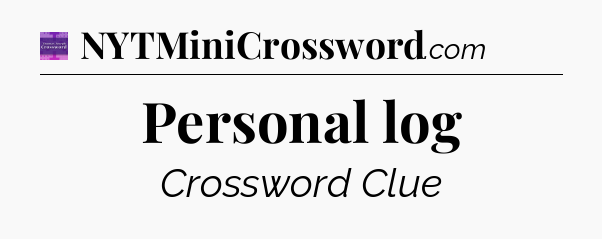 Personal log - Thomas Joseph Crossword