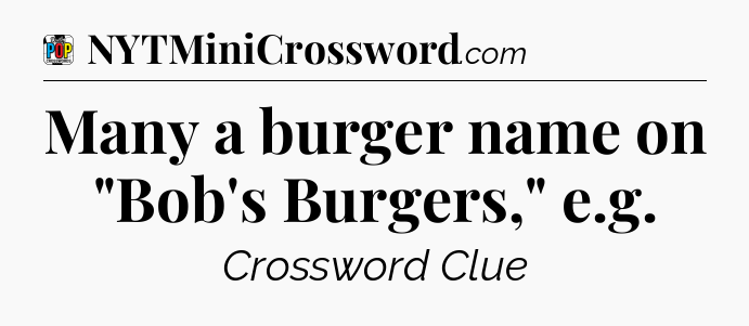 Many a burger name on 