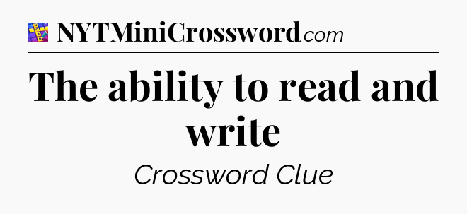 The ability to read and write Codycross