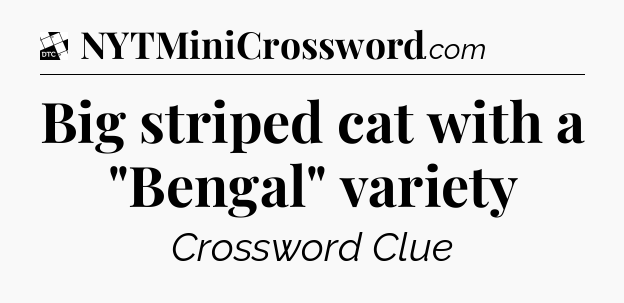 Big striped cat with a 
