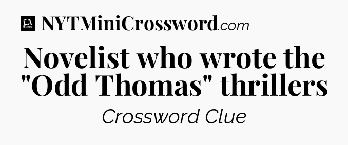 Novelist who wrote the 