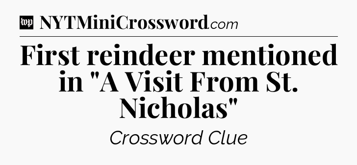 First reindeer mentioned in 