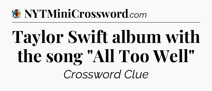 Taylor Swift album with the song 