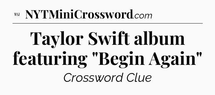 Taylor Swift album featuring 