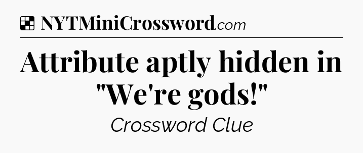 Solution: Attribute aptly hidden in 