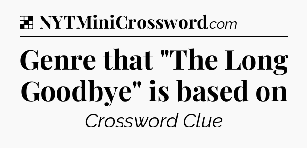 Solution: Genre that 