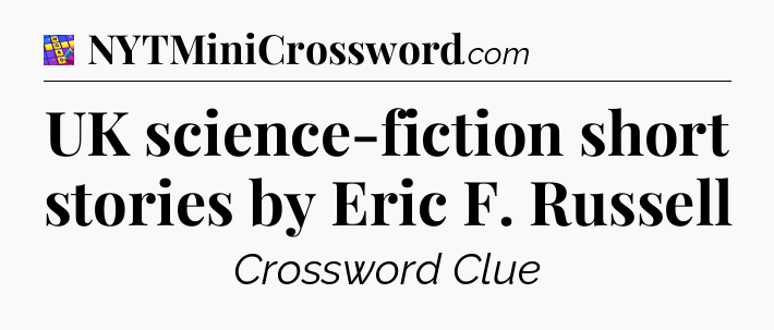 UK science-fiction short stories by Eric F. Russell Codycross