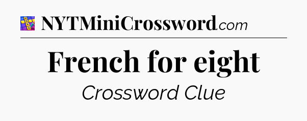 French for eight Codycross