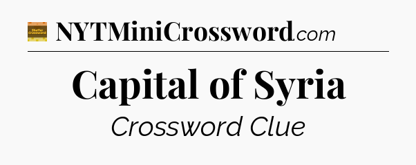 Capital of Syria - Eugene Sheffer Crossword