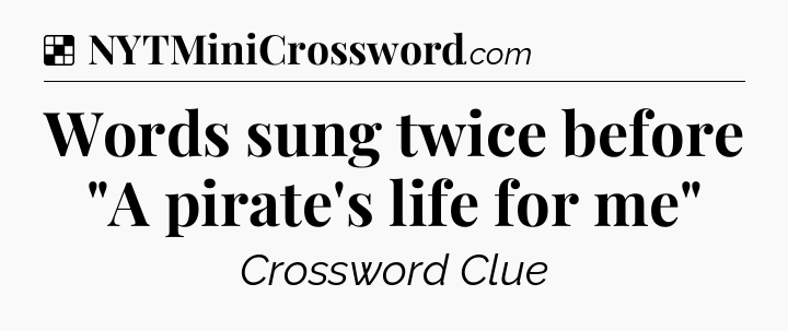 Solution: Words sung twice before 