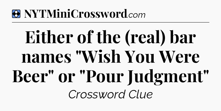 Solution: Either of the (real) bar names 