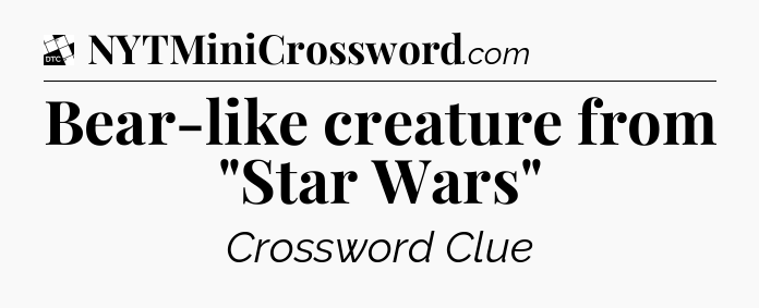 Bear-like creature from 