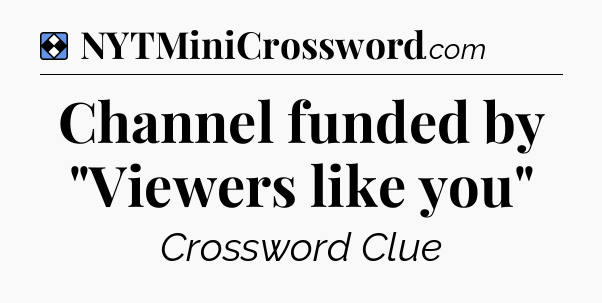 Solution: Channel funded by 