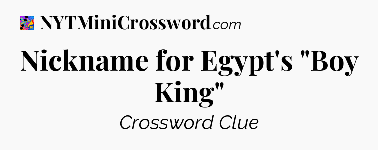Nickname for Egypt's 