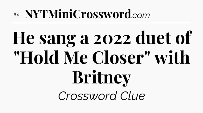 He sang a 2022 duet of 