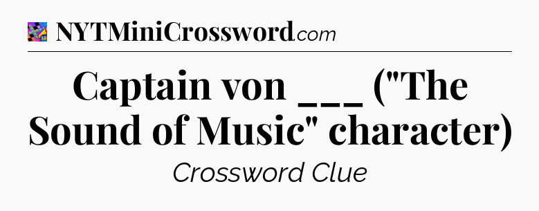 Captain von ___ (