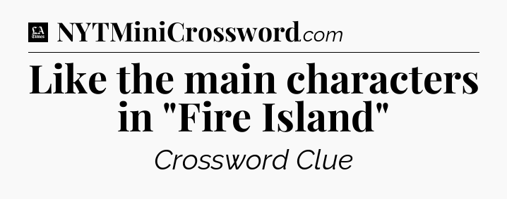 Like the main characters in 