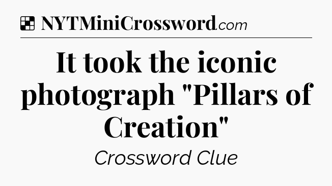 Solution: It took the iconic photograph 