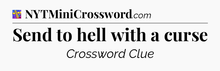 Send to hell with a curse Codycross