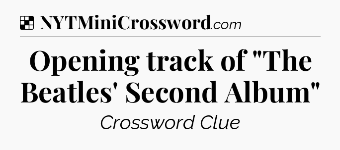 Solution: Opening track of 