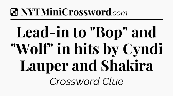 Solution: Lead-in to 