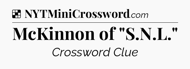 Solution: McKinnon of 