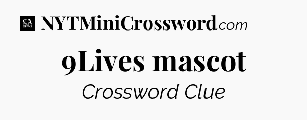 9Lives mascot - LA Times Crossword