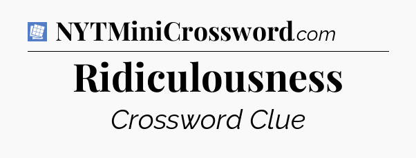 Ridiculousness Puzzle Page Crossword Clue