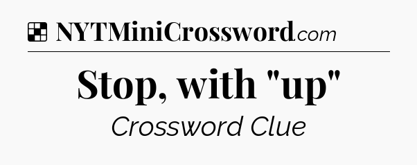 Solution: Stop, with 
