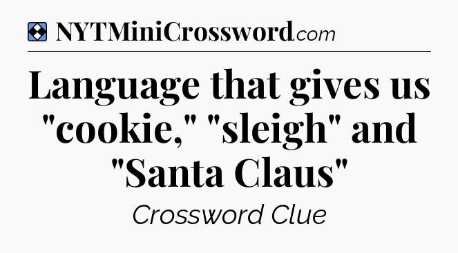 Solution: Language that gives us 