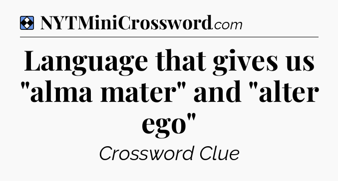 Solution: Language that gives us 