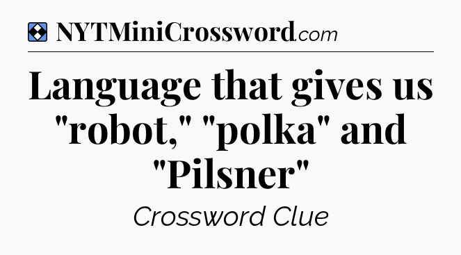 Solution: Language that gives us 