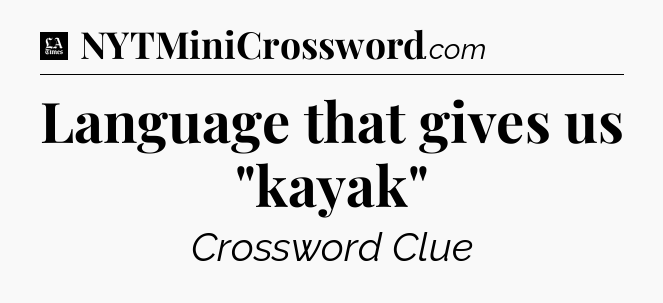 Language that gives us 