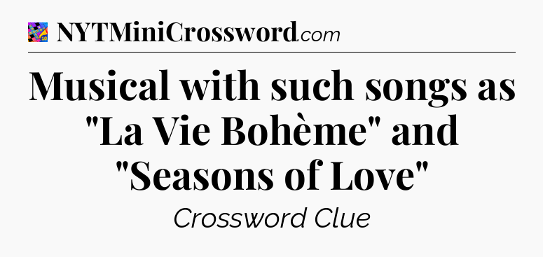 Musical with such songs as 