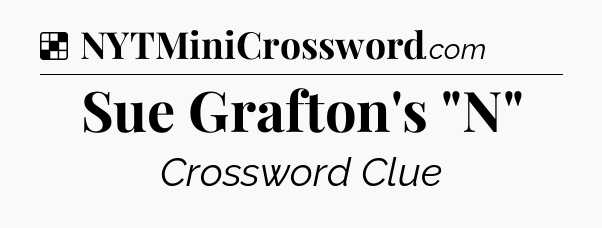 Solution: Sue Grafton's 