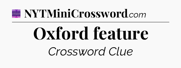 Oxford feature - Thomas Joseph Crossword