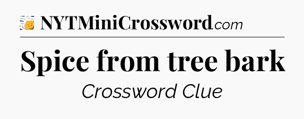 Spice from tree bark - 7 Little Words