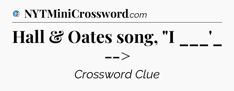 Hall & Oates song, 