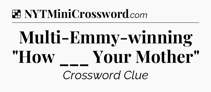 Solution: Multi-Emmy-winning 