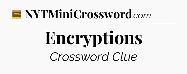 Encryptions - Eugene Sheffer Crossword