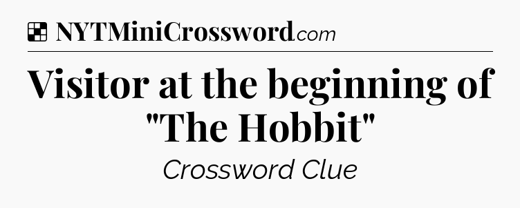 Solution: Visitor at the beginning of 