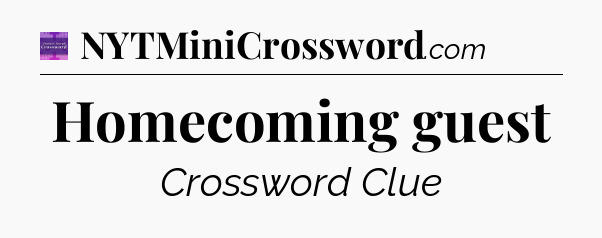 Homecoming guest - Thomas Joseph Crossword