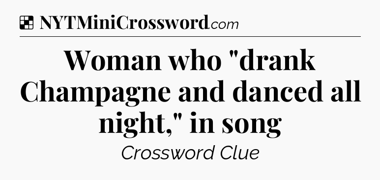 Solution: Woman who 