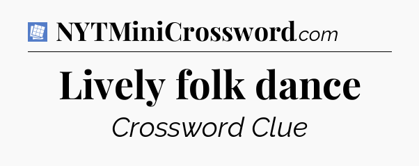 Lively folk dance Puzzle Page Crossword Clue