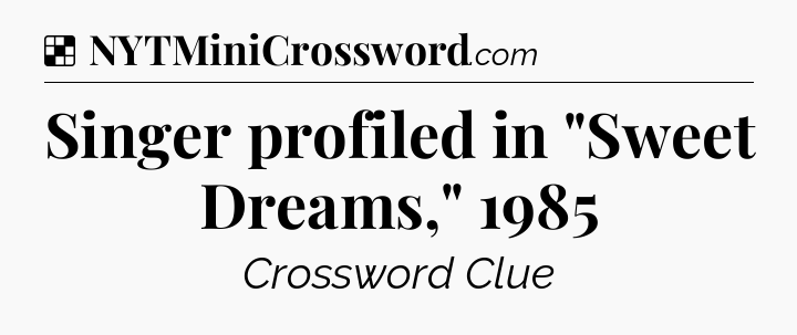 Solution: Singer profiled in 
