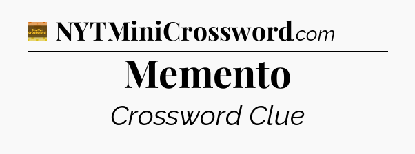 Memento - Eugene Sheffer Crossword