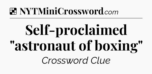 Solution: Self-proclaimed 